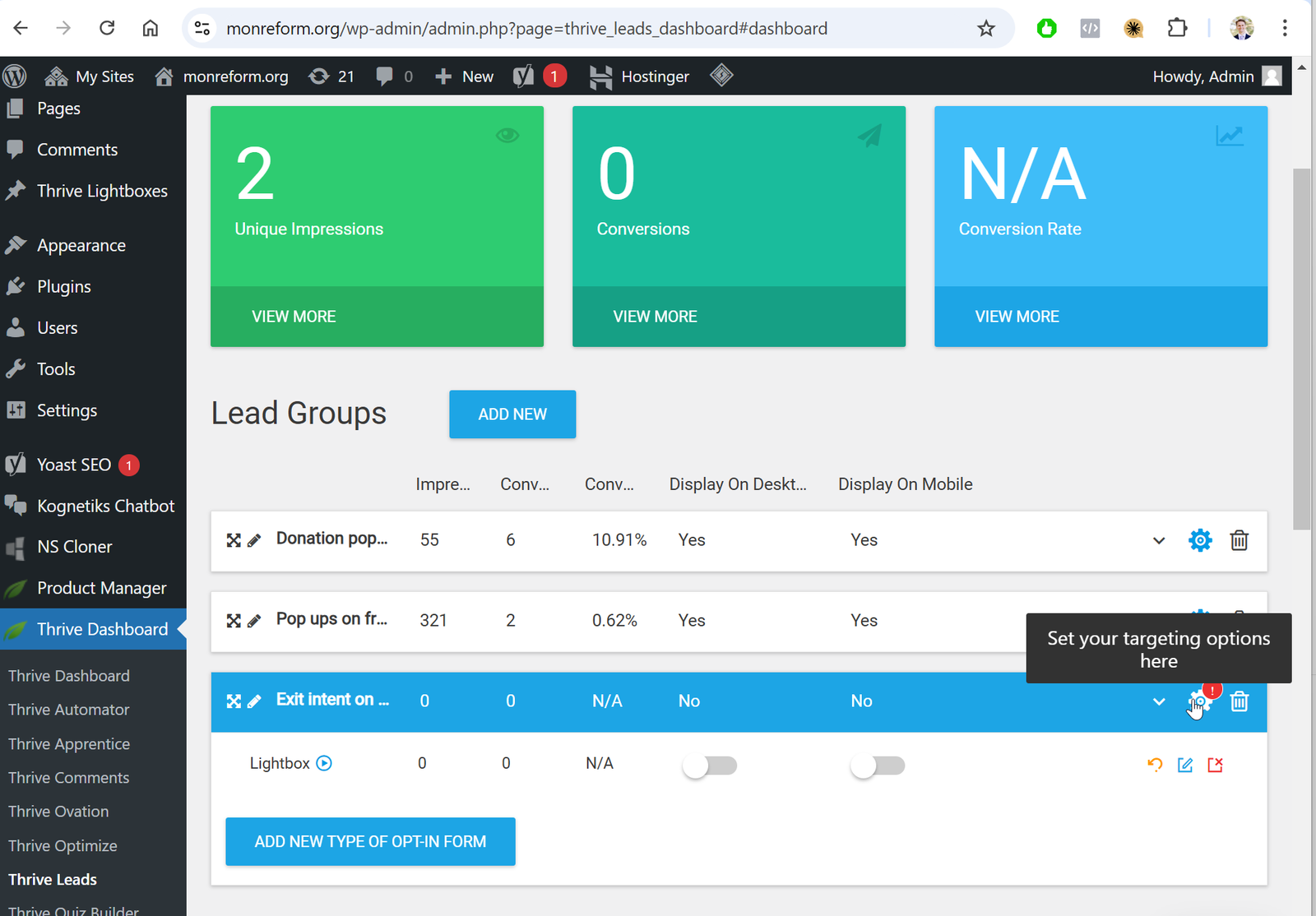 2025-01-07 14_24_54-Exit intent on event pages Display Settings ‹ monreform.org — WordPress